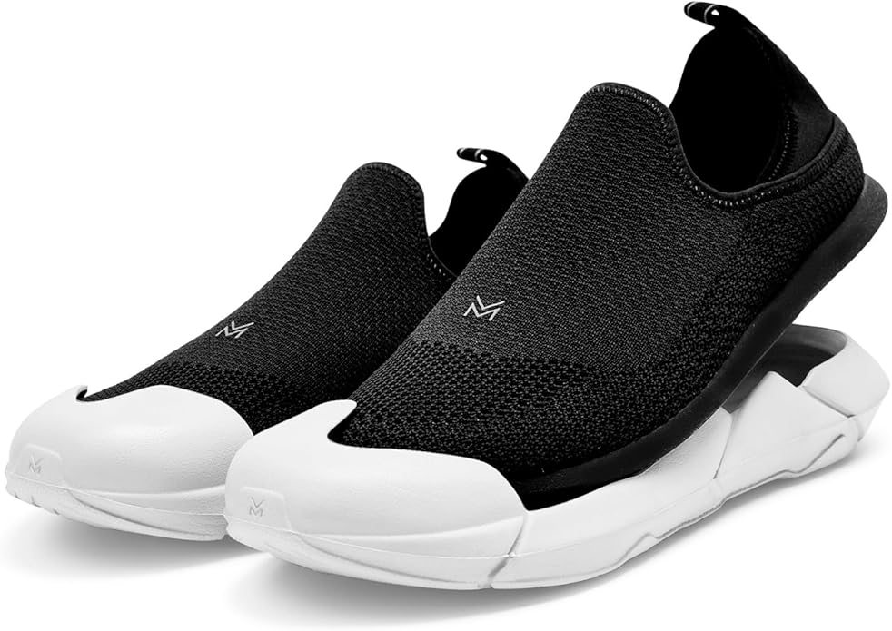 Muvez Dual Sole Indoor Outdoor Slippers Black, All Men and Womens Sizing
